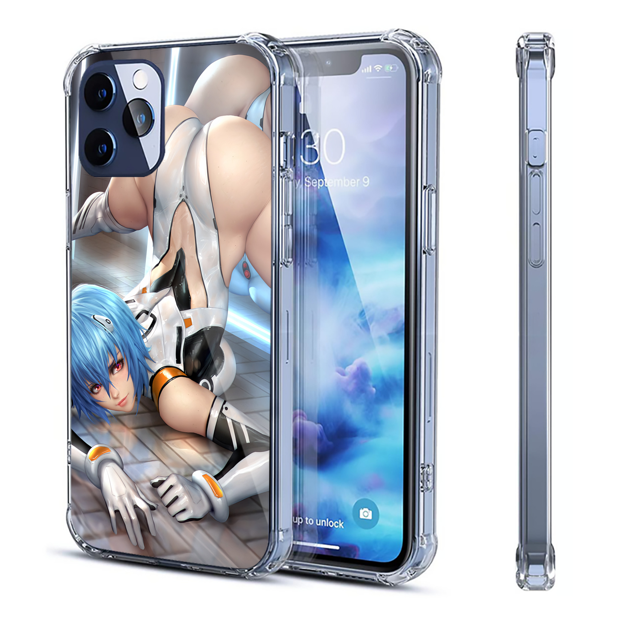 （画像用） EVA 新世紀エヴァンゲリオン 【iPhone 12シリーズ対応】透明スマホケース（クリアソフトケース）